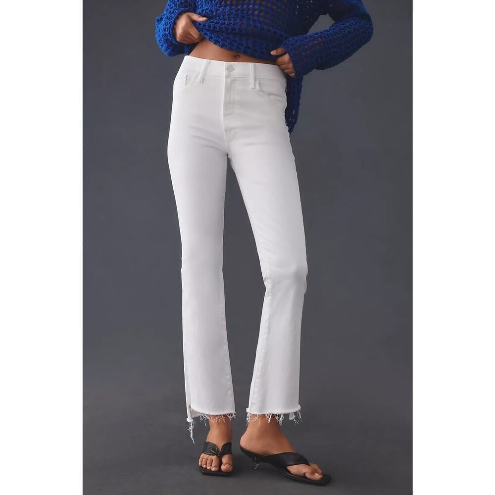 MOTHER The Insider Crop Step Fray Jeans FAIREST OF THEM ALL 28”